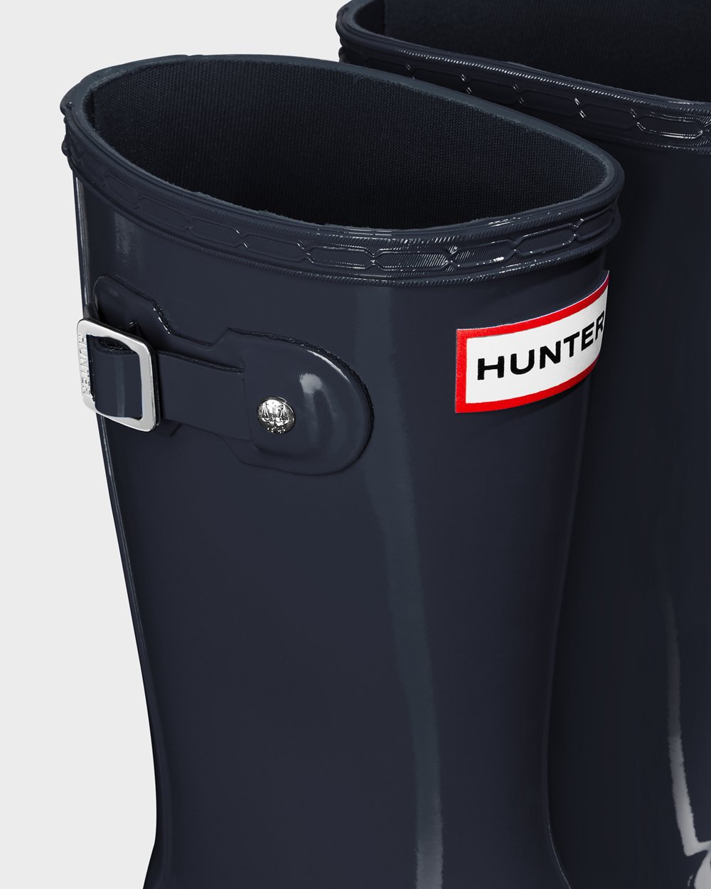 Kids Rain Boots - Hunter Original Big Gloss (96FWJUCXN) - Navy